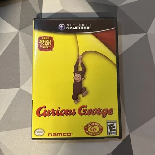 Curious George (Nintendo GameCube, 2006) CIB WITH MOVIE TICKET TESTED