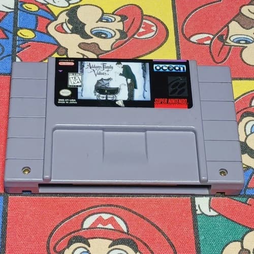Addams Family Values (Super Nintendo) SNES Authentic/Cleaned/Tested Action Game