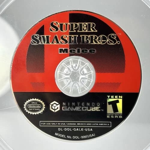 Super Smash Bros. Melee (Nintendo GameCube, 2001) DISC ONLY! Tested, Works!