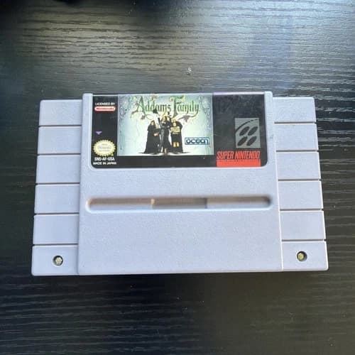 The Addams Family Super Nintendo (SNES) Game Only Tested 1992 Authentic