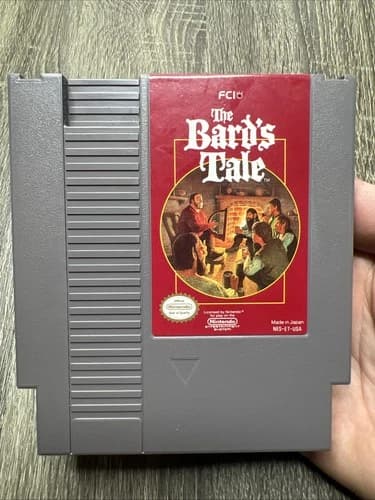 The Bard's Tale NES Video Game Cartridge Nintendo, 1991 Authentic Tested & Works
