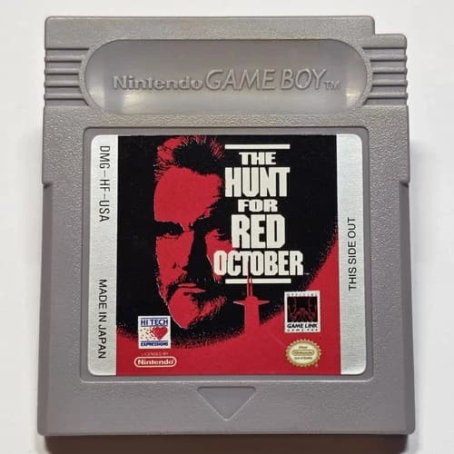 The Hunt For Red October Gameboy (1991, Hi Tech Expressions) Cleaned And Tested