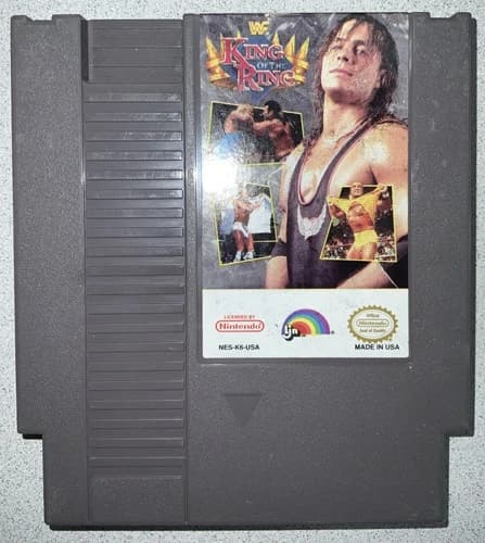WWF King Of The Ring Nintendo NES Video Game Cartridge Wrestling LJN 1993 USA