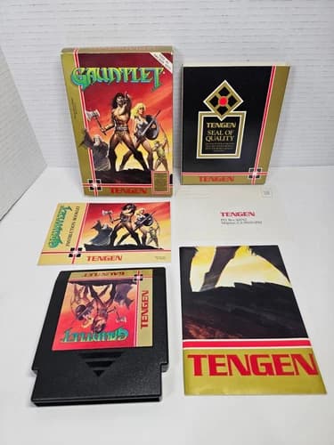 Gauntlet (Nintendo NES) TENGEN - CIB Authentic Clean Condition