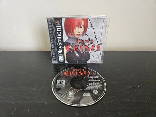 Dino Crisis (Sony PlayStation 1 1999) Reg Card PS1 CIB Capcom CLEANED & TESTED