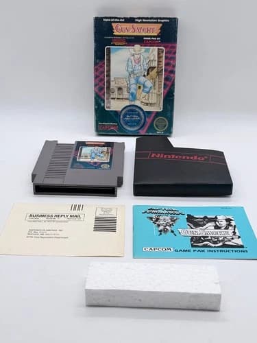 Gun Smoke (Nintendo NES) CIB Complete in Box W/ Manual- TESTED & WORKS