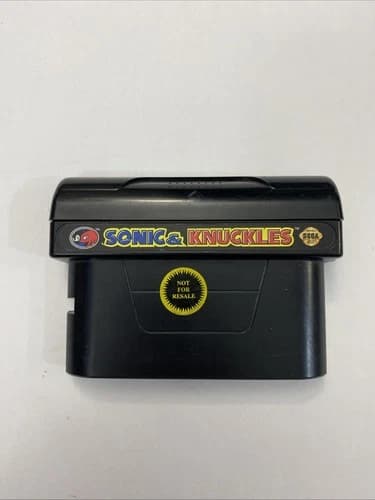 Sonic and Knuckles Sega Genesis Authentic Cartridge Only Not For Resale