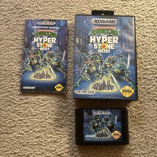 Teenage Mutant Ninja Turtles: The Hyperstone Heist Genesis CIB