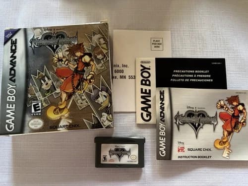 Kingdom Hearts Chain Of Memories For Gameboy Advance GBA - Authentic, CIB