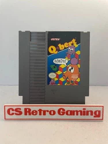 Q Bert (Nintendo NES) Authentic Cleaned Tested Working