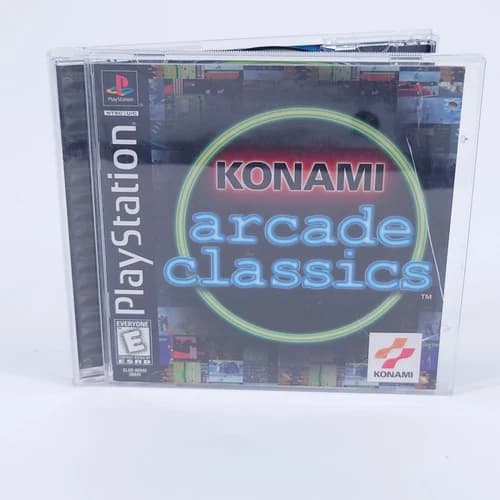 Konami Arcade Classics (Sony PlayStation 1, 1999) Complete with Manual