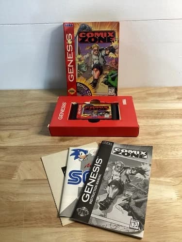 Comix Zone Sega Genesis CIB Complete TESTED