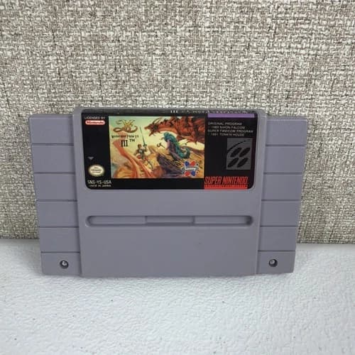 Ys III Wanderers from Ys (Super Nintendo, SNES) Game Cart Only Tested