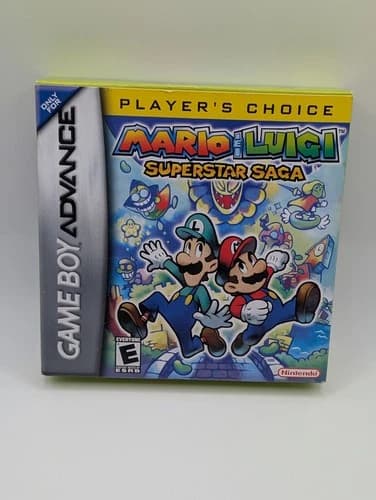 Mario and Luigi Superstar Saga GBA Game Boy Advance with Box Manual and Inserts