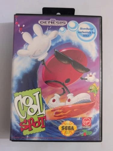 Cool Spot (Sega Genesis, 1993) CIB W/ Reg Card, Tested And Cleaned