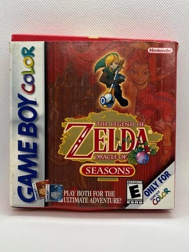 Zelda Oracle of Seasons (Nintendo Game Boy Color, 2001) GBC Complete in Box CIB
