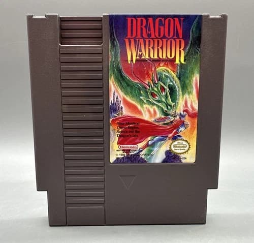 Dragon Warrior (NES Nintendo Entertainment System, 1986) Cleaned Tested Works