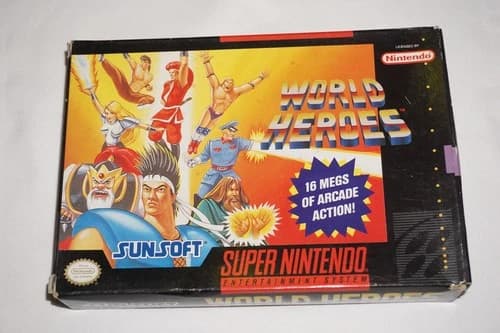World Heroes 1 (Super Nintendo SNES) Complete in Box CIB