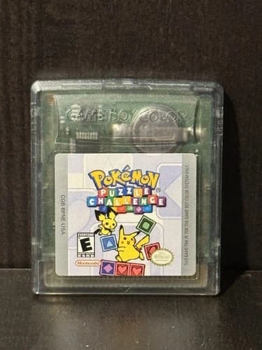 Nintendo GameBoy Color Authentic Pokemon Puzzle Challenge Game Cartridge Tested!