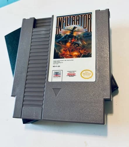 Nes Nintendo Ent. System-IINFILTRATOR Game Tested Guaranteed /Original Cartridge