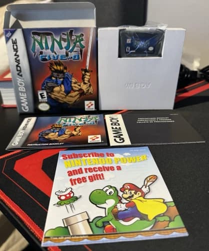 Ninja Five-O - Gameboy Advance GBA - 100% Complete CIB - MINTY - *FREE S/H*