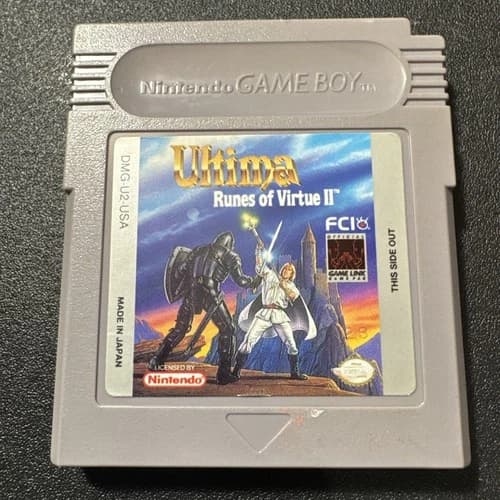 Ultima: Runes of Virtue II (Nintendo Game Boy) Cartridge Only Tested