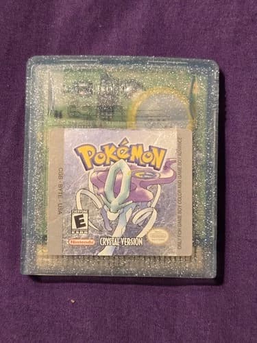 Pokemon Crystal Version Authentic OEM Nintendo Game Boy Color GBC Tested Working