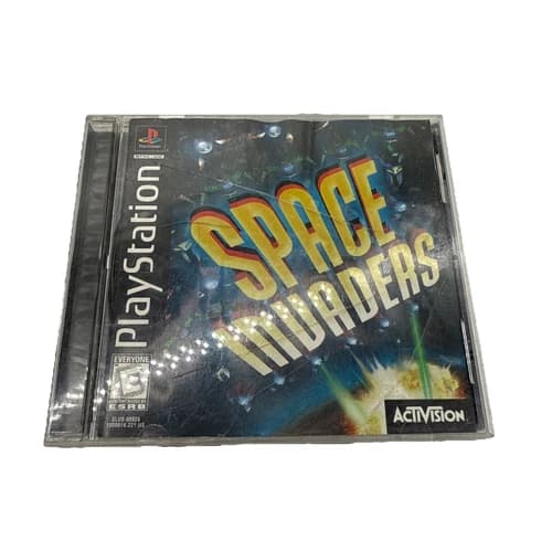 Space Invaders (Sony PlayStation 1, 1999) PS1 Complete CIB w/ Manual
