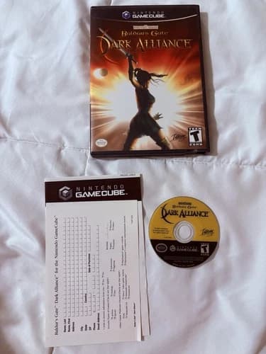 Baldur's Gate: Dark Alliance (Nintendo GameCube, 2002) W/ Reg Card