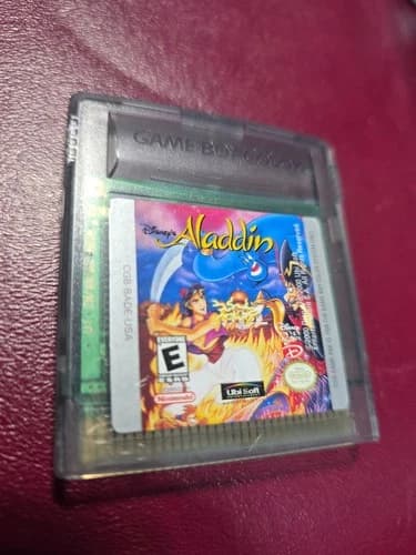 Disney Aladdin (Nintendo Gameboy Color GBC, 2000) Cart Only, Authentic, Tested!
