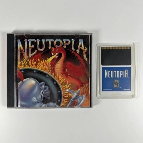 NEUTOPIA (Turbo Grafx 16, 1989) CIB Complete Hu-Card Manual Case Sleeve