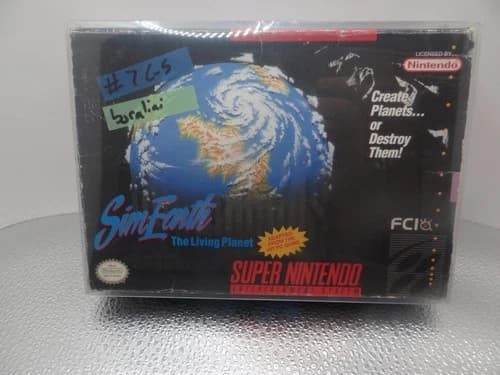 SimEarth: The Living Planet (SNES, 1992) CIB. CHECK OUT MY STORE!!