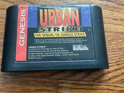 SEGA Genesis Urban Strike Game