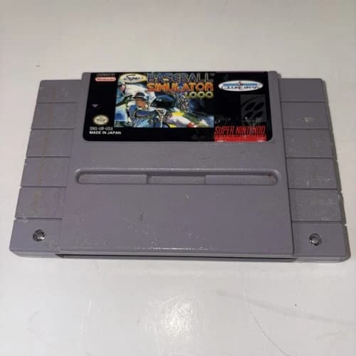Super Baseball Simulator 1.000 Super Nintendo Entertainment System 1990 Tested