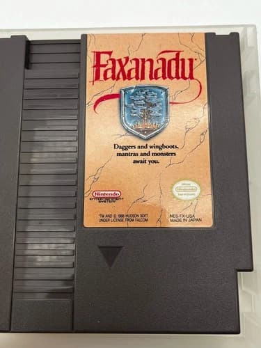 Faxanadu (Nintendo Entertainment System, 1989) NES Tested Works Well