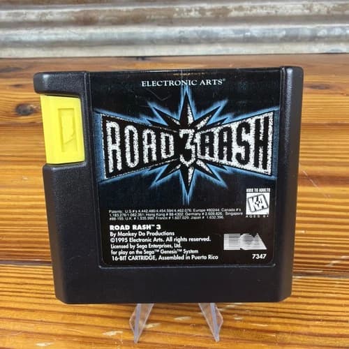 Road Rash 3 (Sega Genesis, 1995) Game Cartridge Only Tested Works GREAT!