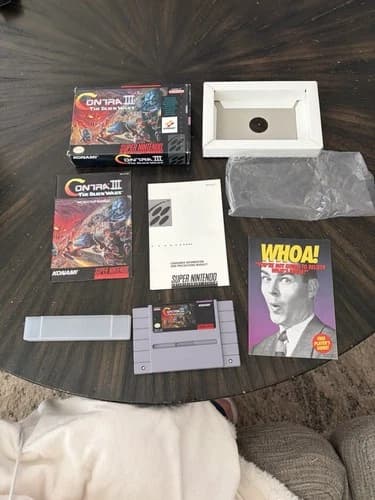 Super Nintendo SNES Game Contra III The Alien Wars CIB Complete In Box