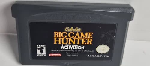 Cabela’s Big Game Hunter Game Boy Advance GBA Authentic Cartridge Tested Working