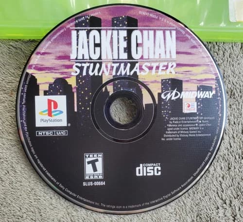 Jackie Chan Stuntmaster (Sony PlayStation 1, 2000) - Disc Only Tested w/ Pics