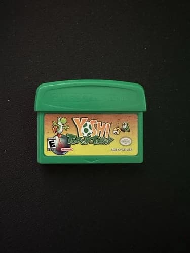 Yoshi Topsy Turvy Nintendo Game Boy Advance GBA Tested Working Authentic