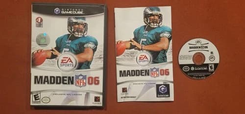 Madden NFL 06 (Nintendo GameCube, 2005) Complete in box