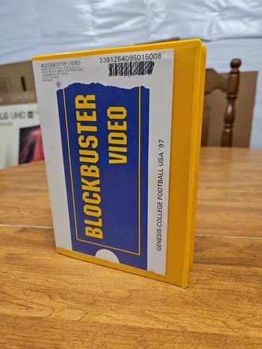 Sega Genesis (CIB) - College Football USA 97 - Blockbuster Rental Case