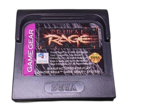 Primal Rage Sega Game Gear Cartridge Only