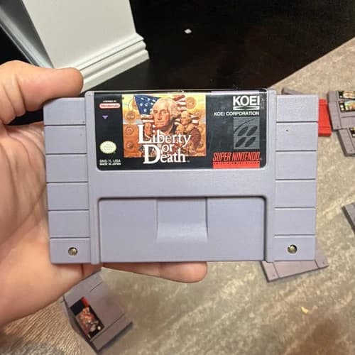 Liberty or Death (SNES Super Nintendo, 1994) Tested, Authentic