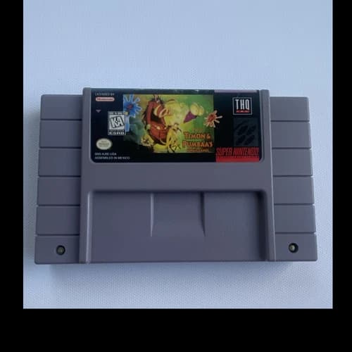 Timon & Pumbaa's Jungle Games Super Nintendo SNES-Authentic and Tested