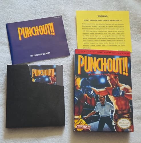 Nintendo Punch-Out!! Boxing (NES) Complete in Box CIB w/ Manual NTSC-U/C