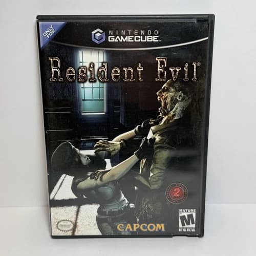 Resident Evil (Nintendo GameCube) CIB Complete In Box Black Label Tested & Works