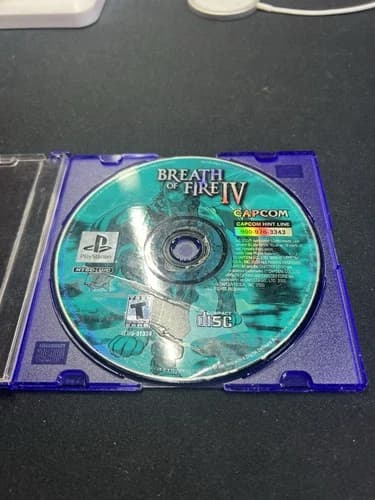 Breath of Fire IV (Sony PlayStation 1, 2000) Clean Disc 👀