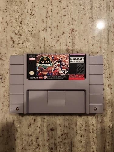 NCAA FOOTBALL (Super Nintendo SNES) Original Game