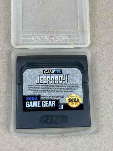 Vintage Sega Game Gear Jeopardy Game (1992) - Tested